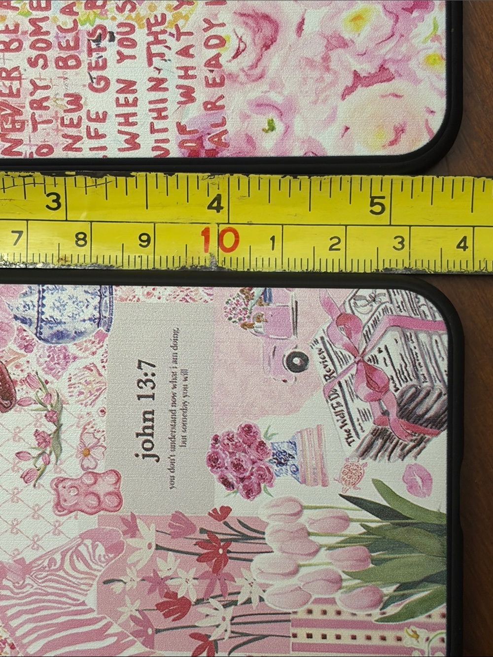 Pink Floral Collage Phone Case - Decorative Protective Cover - Picture 9 of 10
